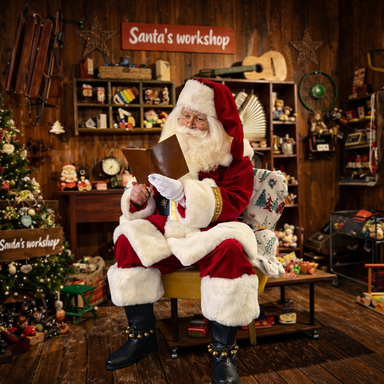 So Real Santa in his Workshop