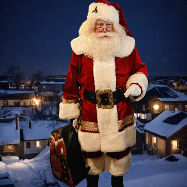 So Real Santa on the rooftops