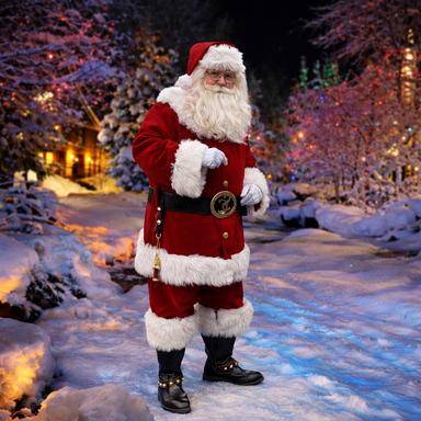 So Real Santa in the Snow