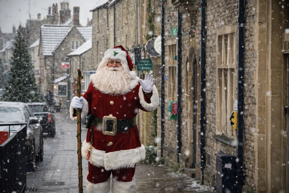 Only Santa in the Village!